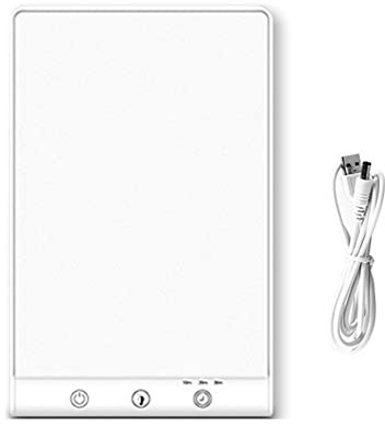 Correa Lampe de LuminothéRapie SAD Light LED Happy Mood Light Touch Veilleuse à Intensité Variable, Sans UV, Fonction Minuterie, pour/Les Voyages