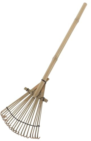 OSOLADY Râteau à Sable Miniature en Bambou 18×53,5 Cm Outil Zen Japonerie pour Bac à Sable Décoration Intérieure Accessoire de Jardin Zen Râteau à Main Léger et Écologique