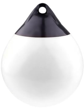 ALMLEU Boya Redonda de Anclaje Defensas for Barcos, Bola Redonda, boya de Anclaje, Muelle, Parachoques, protección Inflable, Amarre Marina(White)