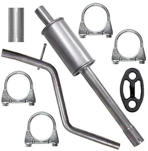 Auspuff Mitelltopf Mittelschalldämpfer für Dacia Sandero auch Stepway 1 I 2WD 1.4 1.6