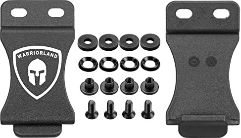 2 Pack 1.5 Inch Holster Belt Clip for IWB & OWB Sheath, Kydex Holster & Knife Sheath Belt Clip, Belt Clip for Holster, with Metal Washers/Screws/Slotted Binding Posts/Washers