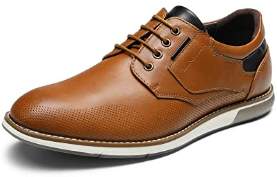 Bruno Marc Men's Casual Dress Shoes,Size 8.5,Brown,SBOX2336M