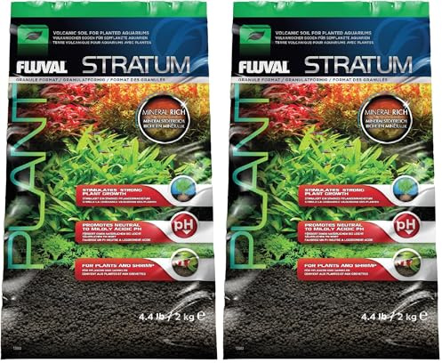 FLUVAL Substrat Stratum pour Plantes/Crevettes pour Aquariophilie (Lot de 2)