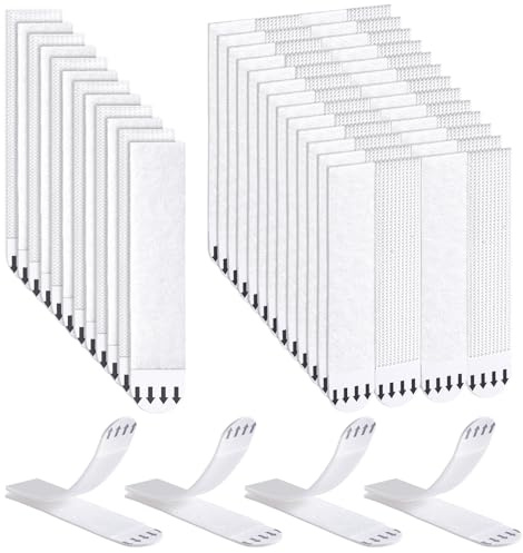 Picture Hanging Strips Extra Strong, 36-Pairs(72 Strips) XLarge Adhesive Hook and Loop Mounting Tapes Damage Free No Nails Picture Hangers for Frame Hanging Poster Strips Christmas Decorations