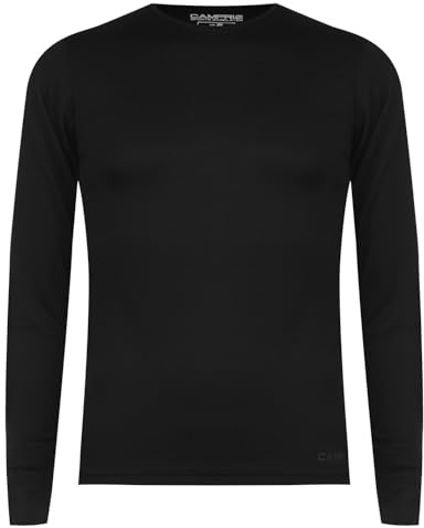 CAMPRI Mens Top Long Sleeve Black L