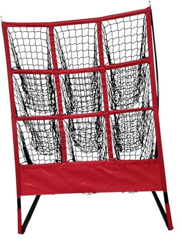 KiBcsLic Filet de Rechange pour Lancer de Balles de Baseball, 9 Trous, pour Attraper