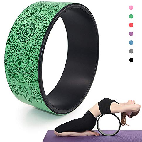 yogahjul, Midja Magträning Hemmagym Träningsrulle for Ryggsmärtor Stretching Pilatesutrustning(Green)