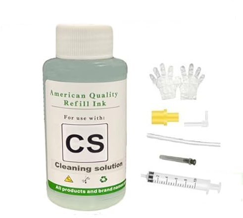Vivid Colors VC Printhead Cleaning Kit Inkjet Universal Printer Nozzle Cleaner Solution Print Head Flush Cleaning for HP Brother Canon Epson - Works on Pigment and Dye Ink-500ml
