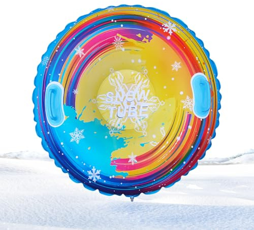 Neumático Inflable para Nieve, Soporte de Control Mejorado, PVC, Ruedas inflables de tracción para Nieve, Trineo de esquí, hermeticidad Mejorada, para trineos de Servicio Pesado