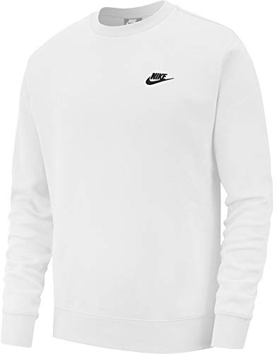 Nike Herren Rundhalsshirt Sportswear Club, White/Black, M-T, BV2662-100