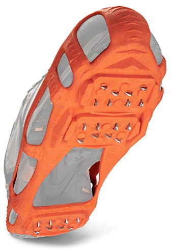 STABILicers Walk Traction Cleat for Walking on Snow and Ice, Orange, Large (1 Pair)