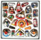Set of 24pcs Christmas Wooden Ornaments Handmade Crafted Miniature Christmas Tree Party Decorations Unisex