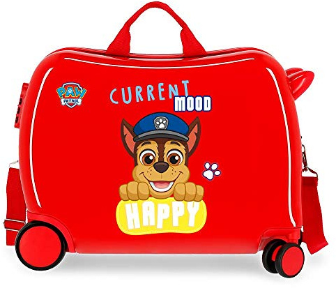 Paw Patrol La Pat' Patrouille Playful Valise Enfant Rouge 50x39x20 cms Rigide ABS Serrure à combinaison 38L 2,1kgs 4 roues Bagage à main