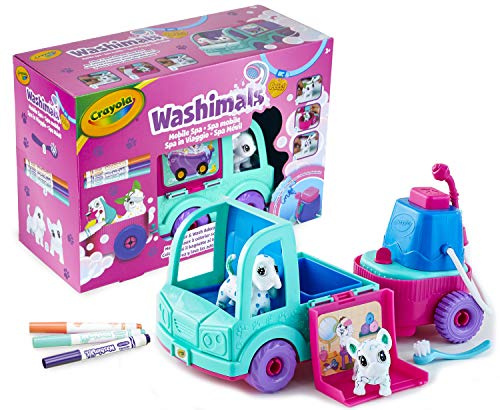 Crayola - Washimals Pets Mobile Grooming Truck - Loisir créatif - washimals - Color N wash - à partir de 3 ans - Jeu de coloriage et dessin