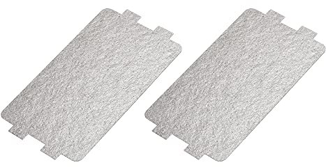 sourcing map Microwave Oven Waveguide Cover Mica Plate Sheet Insulation Board Repairing Kit 4.5 x 2.5 Inch 2pcs