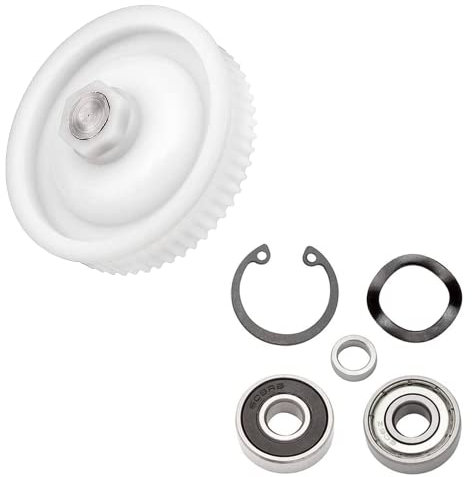 Anakel Home Repuesto Kit Polea y Rodamientos compatibles con Thermomix TM21 | Accesorios para Thermomix, Polea y Rodamientos de Fácil instalación para Motor de la TM21