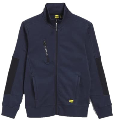Felpa da Lavoro in Cotone Full Zip per Uomo Morbida e Calda Diadora Utility Sweatshirt FZ Litework Blu (EU L)