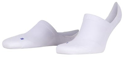 FALKE Unisex Füßlinge Cool Kick Invisible U In weich atmungsaktiv schnelltrocknend unsichtbar einfarbig 1 Paar, Weiß White 2000, 39-41