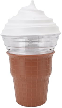 Electric Ice Cream Maker, Multi Purpose Soft Serve Ice Cream Machine, DIY Magic Squeeze Cups, for Homemade Ice Cream Sorbet Frozen Yogurt Beginner