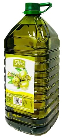 PATHOS Extra Virgin Olive Oil | Premium Quality | 100% Pure | Ideal for Cooking | Salads | Dressings | By Lucky Boy - SAKA (5 Liter)