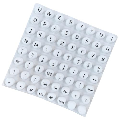 Generico Bubbelklistermärken för tangentbord, upphöjda knappar, anti-halk skrivstöd skydd kontor bärbar dator bärbar dator lärande språk