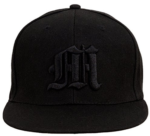 4sold Fullcap, 6-panels basebollkeps, baseball svart Versch snapback, (Designerbasebollkeps, män, kvinnor, unisex, vuxna) hiphopmössa, hysteres-stängning, M, En Storlek