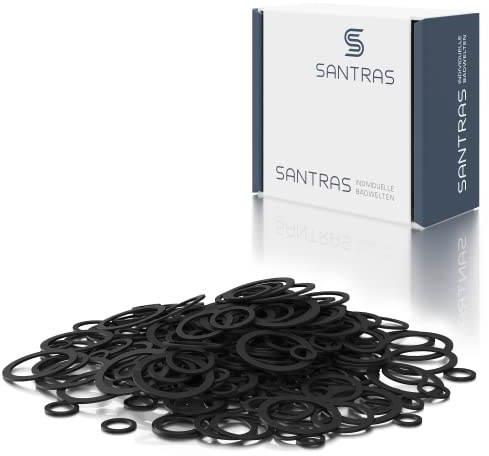 SANTRAS® Juntas planas de 1 1/2 de pulgada [25 piezas] de goma para varias aplicaciones - juego de juntas con junta de goma, el todopoderoso entre las juntas