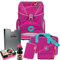 Boho - Horse Pferd - DerDieDas ErgoFlex Buttons Schulranzen-Set 7tlg. mit BROTDOSE und TRINKFLASCHE