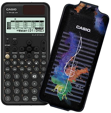 Casio FX-991DE CW ClassWiz - Calculadora científica técnica con Art-Case Music, menú alemán (edición Limitada)