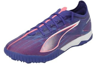 PUMA Unisex Ultra 5 Match TT Soccer Shoe, Lapis Lazuli White-Sunset Glow, 43 EU