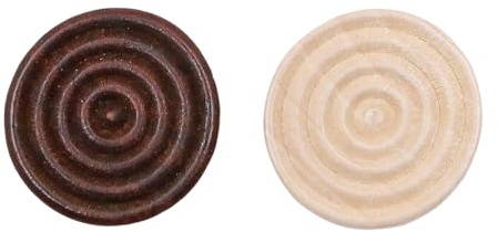 Alnicov 48 Pezzi Pezzi di Backgammon in Legno Pezzi di Dama in Legno Impilabili Pezzi di Ricambio per Giochi da Tavolo Accessori