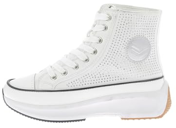 Kaporal Christa, Zapatillas Mujer, Blanco Rhinestone, 40 EU