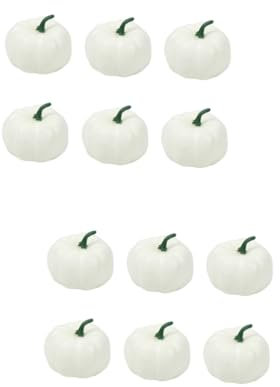 PRETYZOOM 12 STK Halloween-Kürbisse Schaumkürbisse basteln Zierkürbis ernten Halloween Halloween assecoires Simulationskürbis Partyzubehör Obst Requisiten Ornamente schmücken