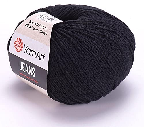 Yarn Art Jeans Yarn 160m, Soft Cotton Amigurumi Doll Animal 50g Knitting Crochet (53)