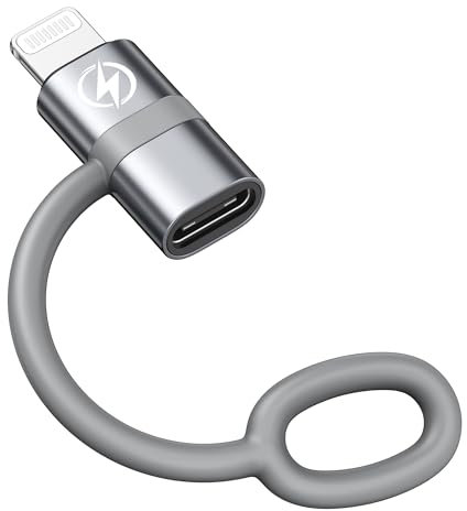 RAVIAD 36W Adattatore USB C a Lightning (1 Pezzi), Adattatore Lightning USB C Compatibile con iPhone 14 13 12 11 Pro Max, Pad Pro/Air 5/Mini 6, Pod Nano/Touch