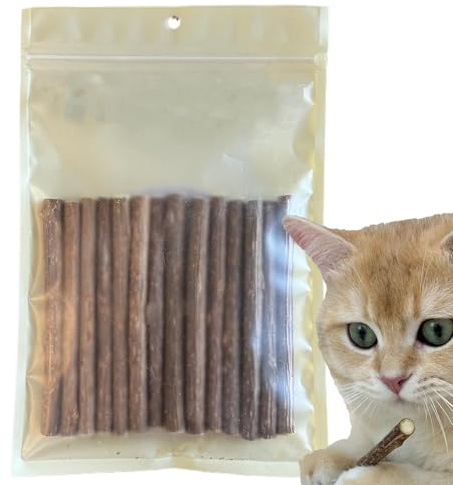Krmoau Teething Stick for Adolescent Puppies, Teething Sticks for Dogs, Pack of 14 Teething Sticks, Teething Snacks, Stress Relieving Chew Toy Promotes Healthy Gums for Dogs, Puppies and Cats