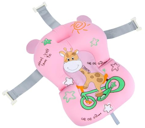 POPETPOP Malla para Ducha Infantil Rosa Cómoda y Multiusos de Tela para Baño de Bebés y Recién Nacidos Soporte Antideslizante para Asiento de Baño