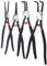 4Pc 13 Circlip Pliers Set XL Circlip snap Ring Pliers Internat External 90
