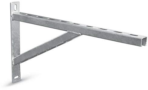 Kolor Schienenkonsole Wandträger Schwerlastwinkel Auslegerkonsole Schwerlastträger Winkelträger , Regalträger aus verzinkter Stahl , Wandmontage , Träger 400 - 900 mm (500 mm)