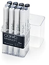 COPIC Sketch Cool Grey 12 piezas, SCG12V2