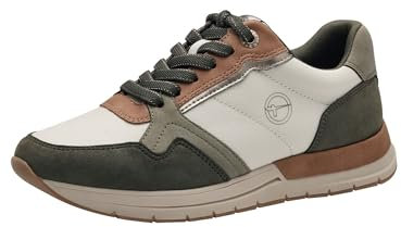 Tamaris Damen Sneaker Vegan; Olive Combined, EU 40