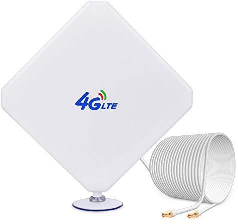 35dBi Antenne 4G LTE TS9 Mâle Omnidirectionnel Dual Mimo Antenne réseau avec 2 m Câble pour modem USB Router Hotspot MiFi WiFi Mobile 4G LTE Huawei E5577, E5786, E5785, ZTE MF910, MR1100, MR2100