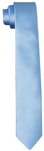DonDon cravatte da uomo fatte a mano aspetto di seta 6 cm Blu chiaro