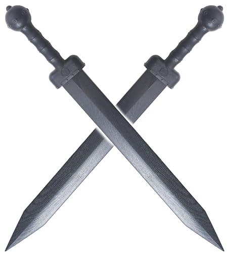 REPLIKSWORD Pack 2 Epees Plastique Glaives Gladiateur Polypropylene Glaive Spartacus Entrainement 80cm
