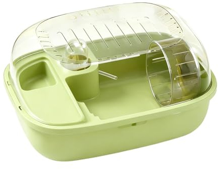 Jaula de Hámster Con Y Recinto Transparente | Jaula para Hámster con Accesorios para Conejo Chinchilla Hurón Ratón Jerbo Mascotas Descanso Juego Escalada Enriquecimiento