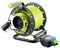 Masterplug OMU2513FL3IP-PX Pro-XT Reverse Open Cable Reel with Single In-Line Weatherproof Socket, 25 Metres with 3 Metres Reverse High Visibility Cable, Green