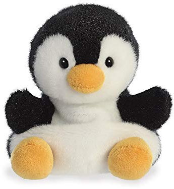 Aurora Palm Pals, Chilly The Penguin Soft Toy, 33481, 5 inches, Black and White