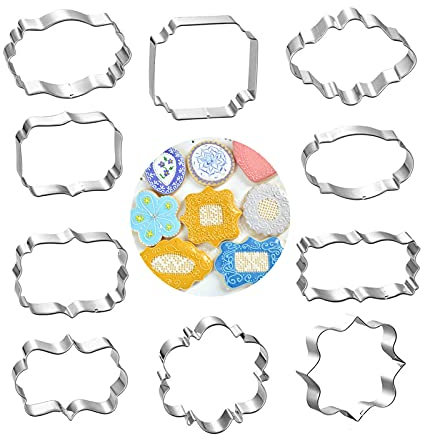 10 Pezzi Set Tagliabiscotti Set Tagliabiscotti Per Bambini Mini Biscotto Forma Geometrica Tagliabiscotti In Metallo Targhetta Tagliabiscotti Per Fare Biscotti, Torte, Saponi, Gelatine, Ecc.