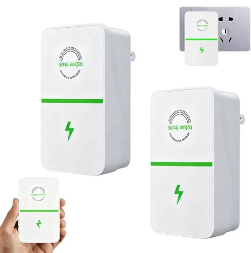 28KW Économiseur D'énergie, Boîte électrique Intelligente Économiseur D'énergie Boîte AC 90V-250V Economiseur d'énergie, Coffre-Fort Domestique boîte à Haute économie d'énergie pour Les (2Pack)