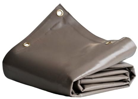 Tecplast Bâche pour Carport 2,5x3 m LP640CP Taupe - Garantie 8 Ans - Toile PVC étanche pour abri de Voiture